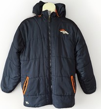 Denver Broncos Youth Jacket Large 14/16 Navy Blue NFL Team Apparel Boy's Coat