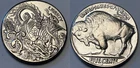 1913 HOBO NICKEL COIN DRAGON SHIP BATTLE SEA RAGING BUFFALO GIFT FREE SHIPPING