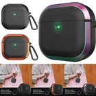 For AirPods 4 Earphones Rugged Case Shockproof Earbuds Cover With Keychain Clip