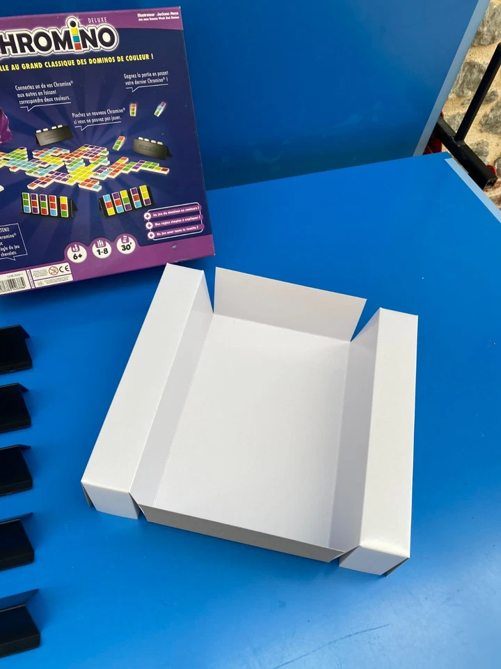Jeu de société Chromino Deluxe Asmodée Dominos TBE Complet Livraison Gratuite - Photo 4/4