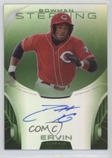 2013 Bowman Sterling Prospect Green Refractor /125 Phil Ervin #BSAP-PE Auto sh7