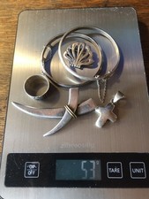 Sterling Silver Jewelry Lot 53 Grams