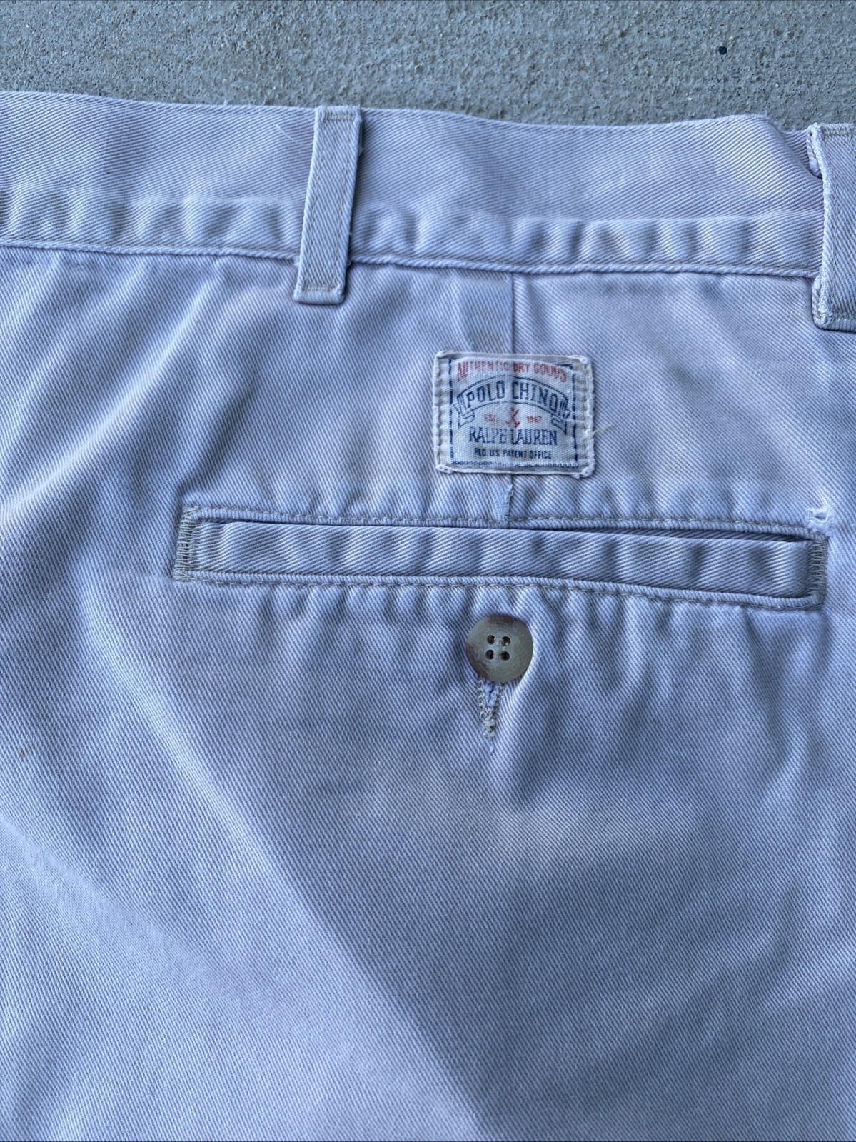 Vtg Polo Ralph Lauren Andrew Shorts Mens 38 White Cream Chino Pleated Cotton 90s