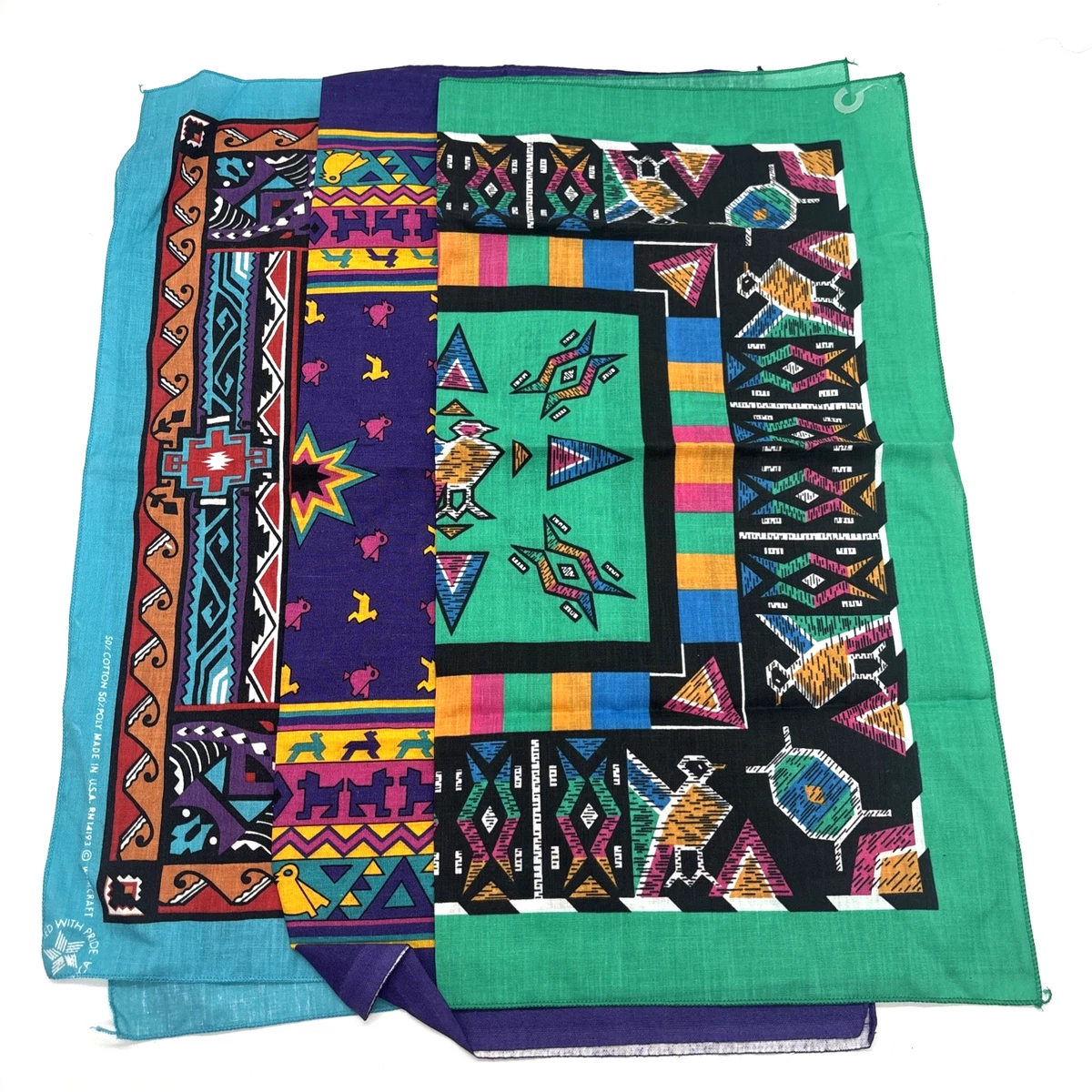 Wamcraft Bandana In Vintage Handkerchiefs for sale | eBay