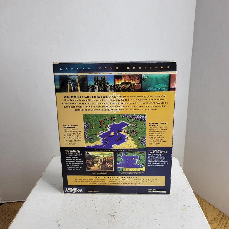 Civilization - Call To Power 1999 PC Big Box Computer Game CD-ROM - Sealed - Image 2 of 4