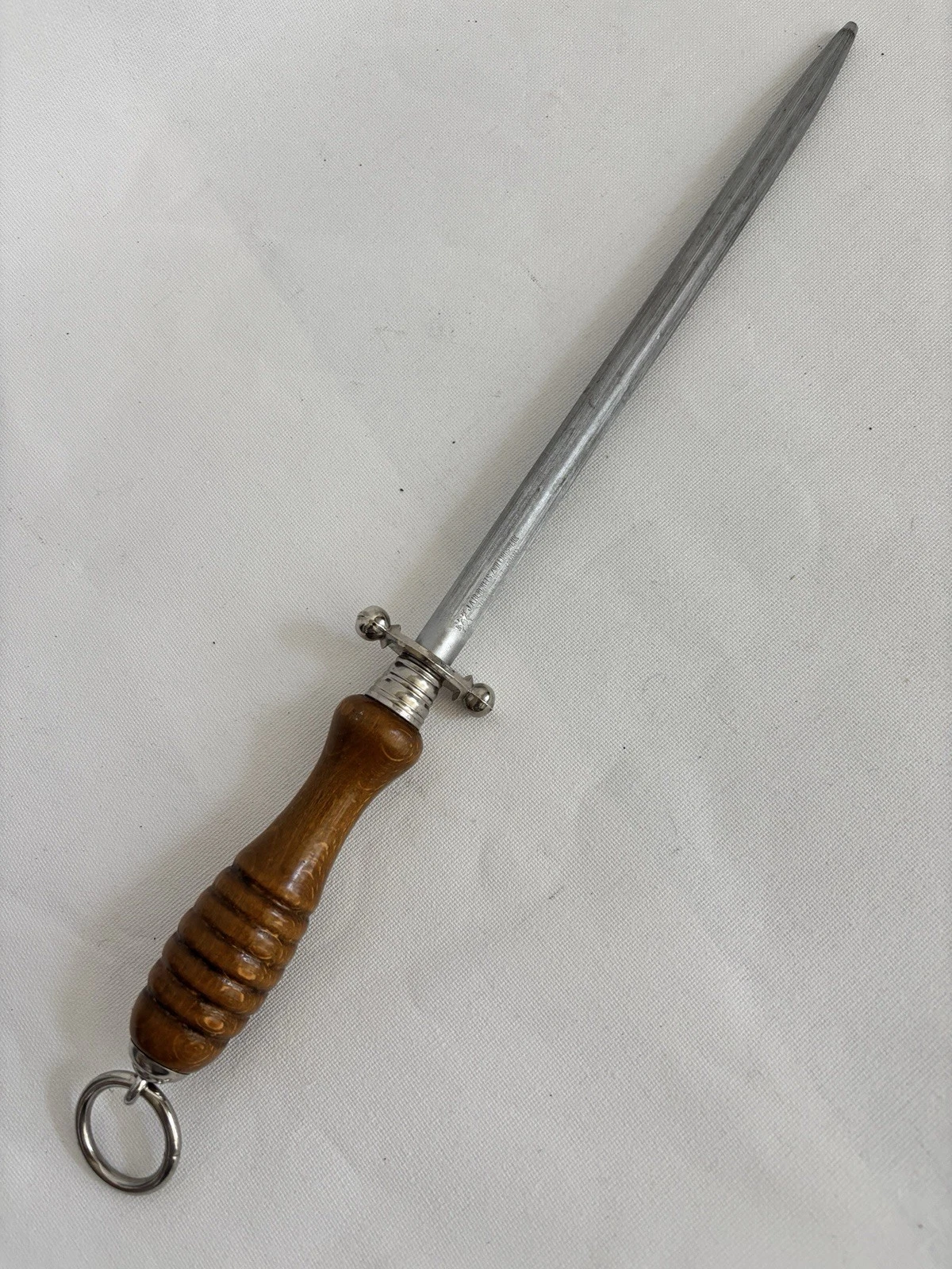 J.A. Henckels Zwillingswerk Honing Steel Knife Sharpener Brown Wooden Handle
Opens in a new window o