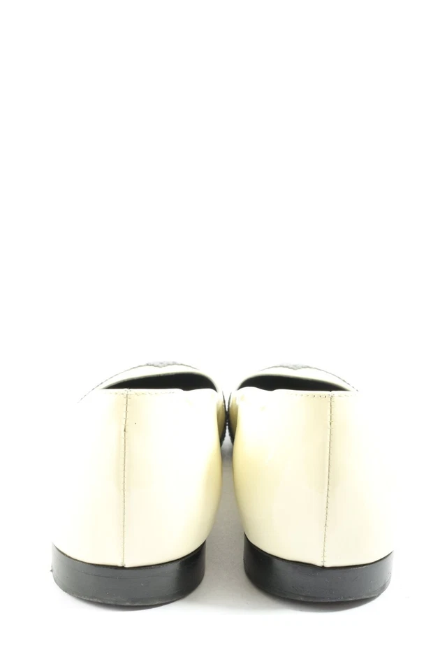 SAINT LAURENT Bailarinas plegables Mujeres Bailarinas Talla EU 37.5 blanco-negro - Imagen 4 de 4