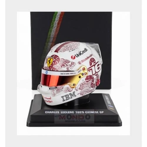 1:5 LOOKSMART Bell Helmet Casco F1 Charles Leclerc #16 China Gp 2025 LSHEL011 - Immagine 2 di 2