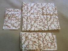 Winter Birds Berry Vine Words 1/2 Yard Fabric + Remnants  Legacy Susan Winget?