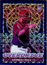 2021 Panini Chronicles #5 Keibert Ruiz Overdrive Blue Velocity