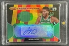 JAYSON TATUM 2020 PANINI CERTIFIED FABRIC OF THE GAME JERSEY AUTO ASIA RED GOLD