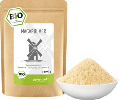 Maca Pulver BIO 1000g - aus Peru - 100% naturrein - Rohkostqualität - bioKontor