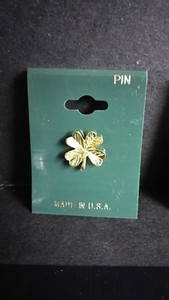 Authentic NEW GOLD PLATED GOOD LUCK PINS