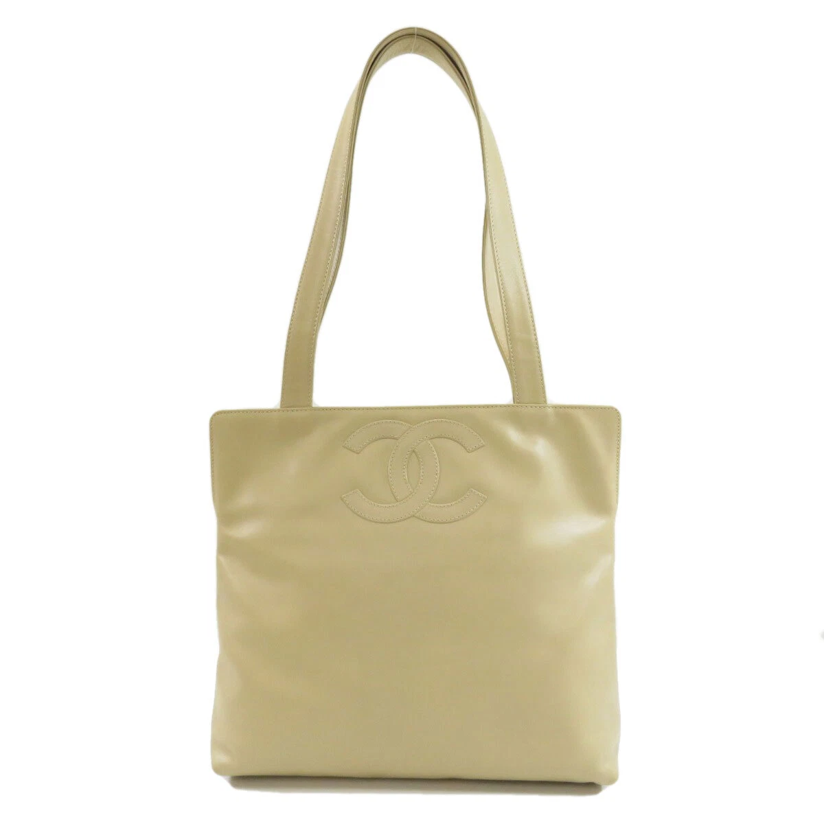 CHANEL Tote Bag COCO Mark GoldHardware Lambskin