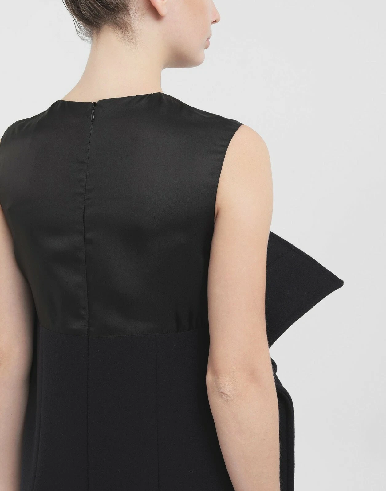 MAISON MARGIELA Abito nero nuovo con etichette Maison Martin Margiela Midi Lana Runway $1 5k 4 US 40 IT