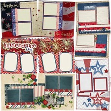 AMERICA THE BEAUTIFUL - Scrapbook Layout Set