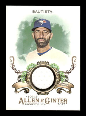 2017 Topps Allen & Ginter #FSRB-JBU Jose Bautista Full-Size Design B Relics