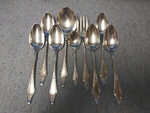 Holmes /& Edwards Hostess Pattern 7 Antique Silver Plate Luncheon Forks