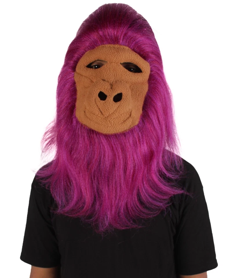 HPO Hairy Unisex Ape Mask and Bodysuit Costume Tinsel, Multiple Colors - Image 4 of 4