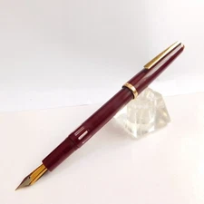 Vintage Rexpen 1748 TOZ Penkala Burgundy GT Fountain Pen F Nib Croatia 1970s