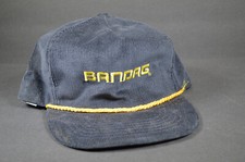 Vintage BANDAG Corduroy Snapback Hat Bridgestone Tire Gold Rope USA Made