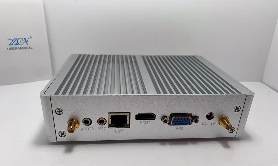 XCY Mini PC Intel Core i3-4012Y DDR III 4GB HDMI VGA 6* USB Wifi. Silver. NEW. - Image 4 of 4