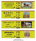 Tobacco Road all 36 boxcars, S scale printed 40' reefer sides — photo 1