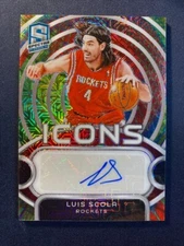 2023 Spectra Icons Autographs Luis Scola #1/25 Houston Rockets