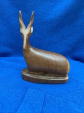 WOOD.   Wooden Figurine…..gazelle or Similar