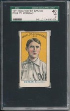 Cy Morgan 1911 D359 Rochester Baking SGC 40 3 Very Nice Card