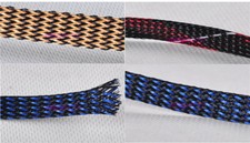 1M Colorful Braided Cable Sleeving Expandable Wire Cable Protect Audio DIY