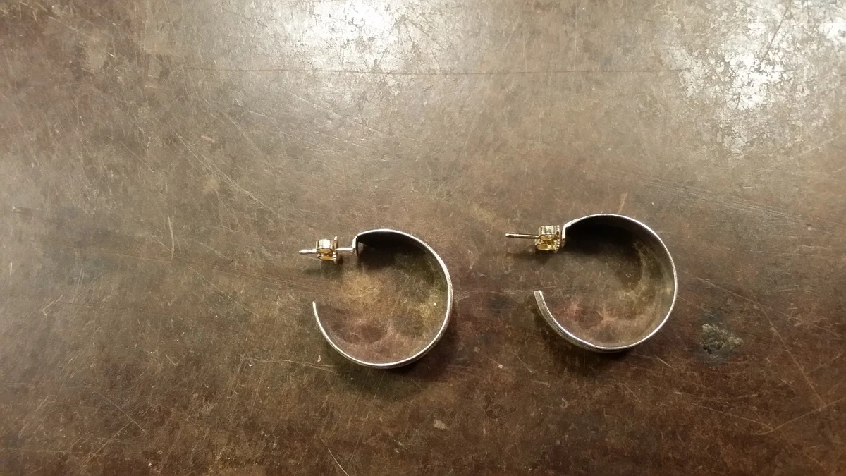 James avery deals hammered hoop earrings