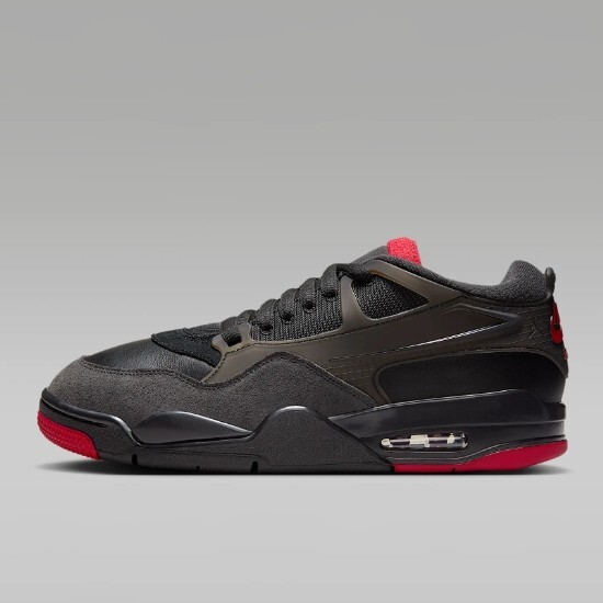 Nike Air Jordan 4 RM Shoes Black/Varsity Red (FQ7939-060) Expeditedship