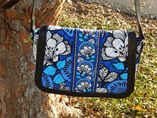 Vera Bradley Crosstown Crossbody in BLUE BAYOU BLACK - NWT Smoke Free Home