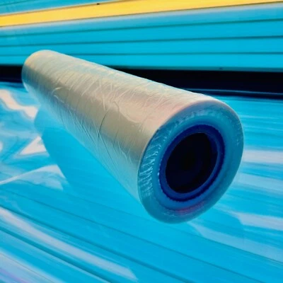 MUNICH SUN CLUB Solarium Hygienefolie Einmalfolie 1000x0,70m 2 Stk. UV durchlässig transparent