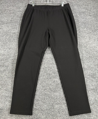 St. John Pants Womens Size Large Black Casual Active Work Dress