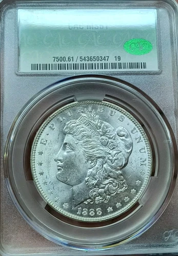 1888 Morgan Dollar (Vam-1F)*Clashed Obverse N*CAC MS-61