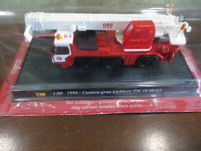 1:80 scale model 1990 Camion Grue Liebherr TM 10 40G3 FIRE TRUCK, NOSIB DELPrado