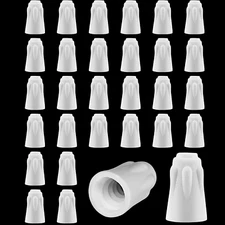 36 Pcs Ceramic Wire Connector White Ceramic Nuts 18-8 AWG High Temperature Wire