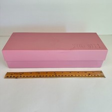 Vtg 1980s Cassette Tape Pink Hard Plastic w Lid The Dynasound Organizer Holds 24