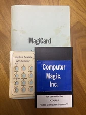 Ultra Rare MAGICARD By COMMAVID, Atari 2600, with manual and overlays
