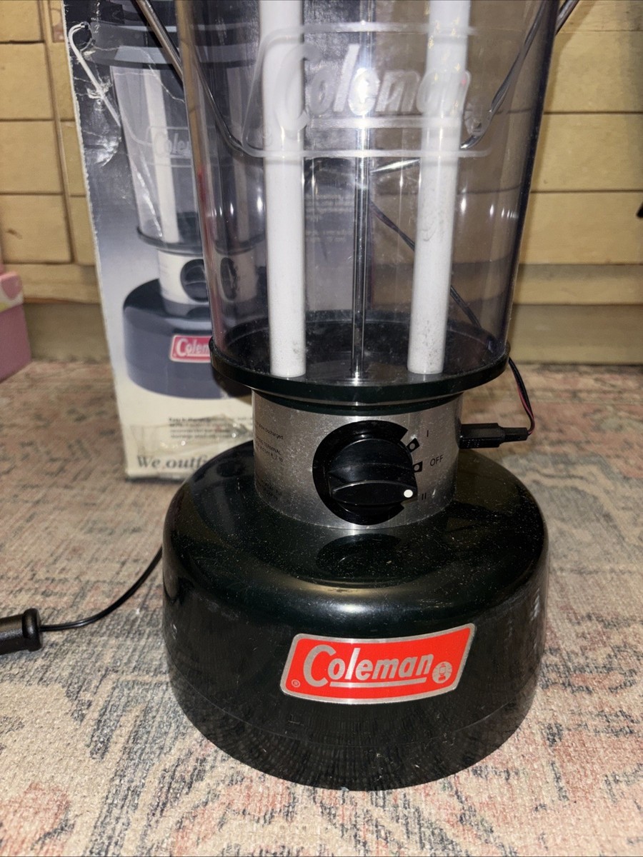 Coleman Twin Tube Fluorescent 12v Auto 6v Battery Lantern 5355 for