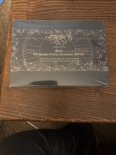 Graphic45 BLACK RECTANGLE POLICY ENVELOPE ALBUM scrapbookjournal 7.5x5.5x2  NIP