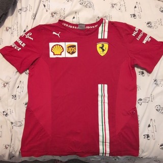 Puma Scuderia Ferrari Formula 1 Men's Team Tee Shirt Red Size L 763033 01