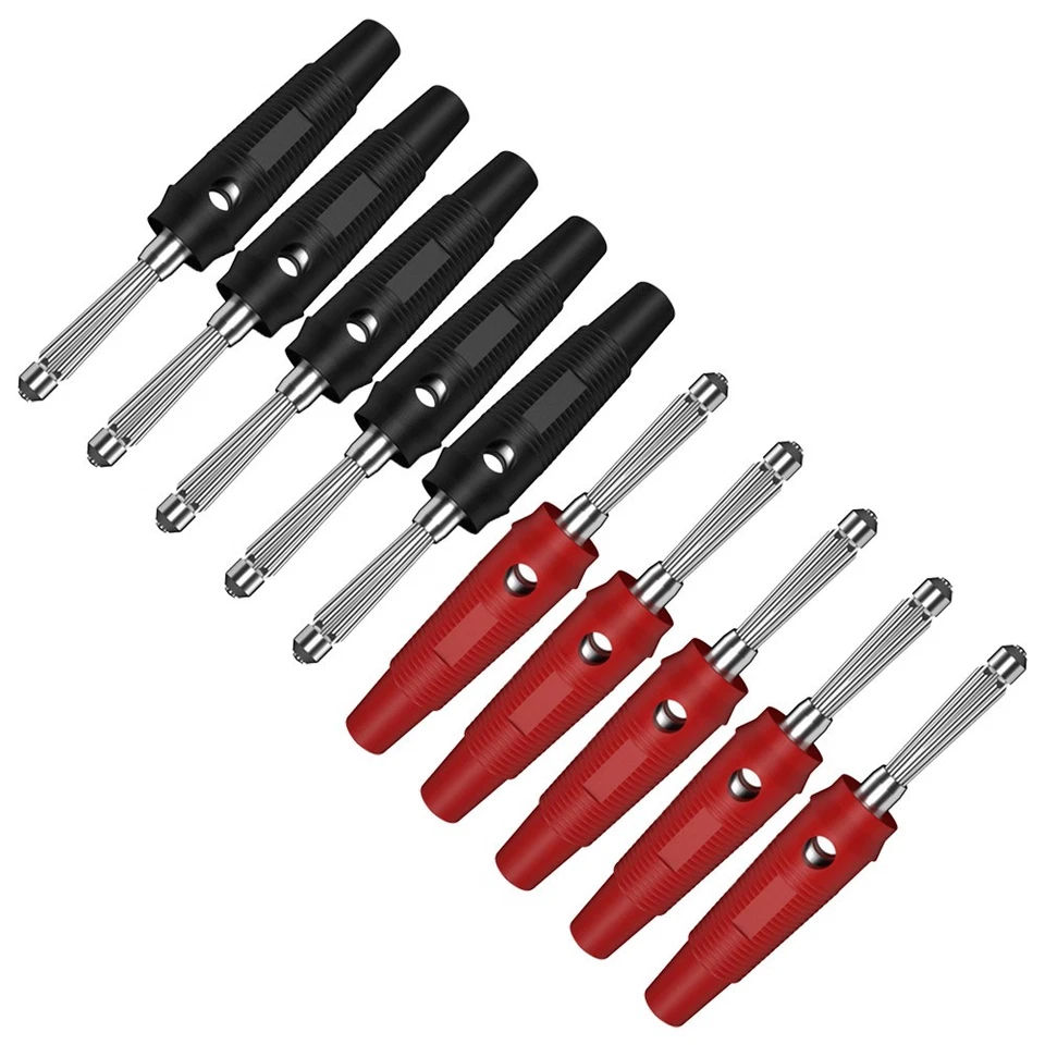 Socket Coupler 10 Set 10pcs 30-60VDC Banana Socket Black DIY Easy To Install - Image 4 of 4