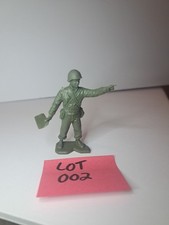 Vintage Marx Gallant Men Toy Soldier Conley Wright Green WWII Toy Soldier 1960s