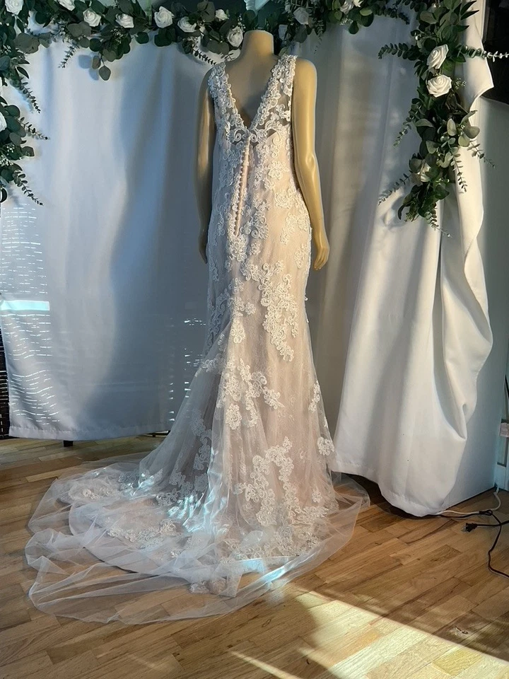 Vestido de novia Casablanca marfil talla 22 Foto 4 de 4