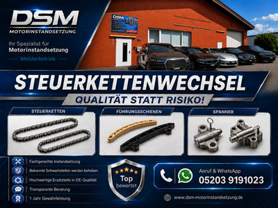 BMW N43 N45 N46 Steuerkettenwechsel inkl. Einbau 116i-520i X1 X3 Z4