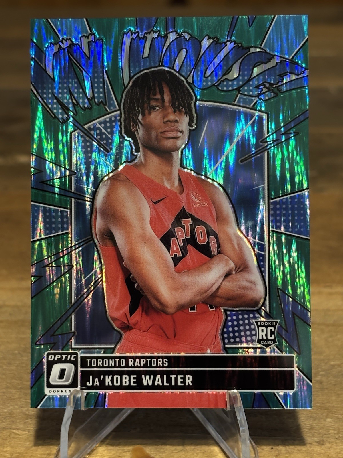 2024-25 Optic Ja’Kobe Walter My House Green Shock Prizm /149 #10 RC