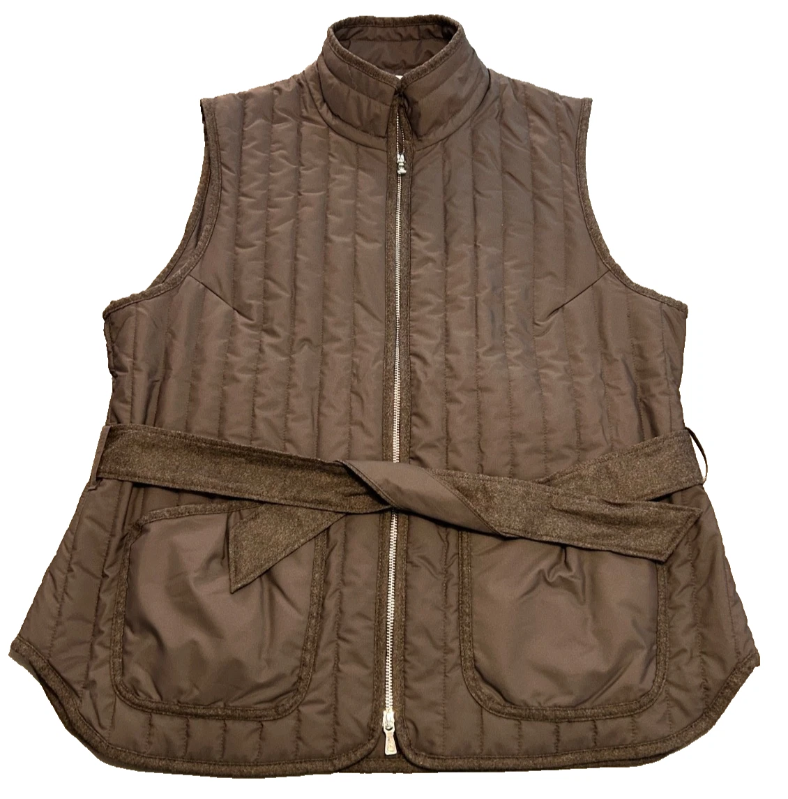 NEW NWT Peter Millar Golf Classic Quilted Vest Brown Womens Size XL Extra Large